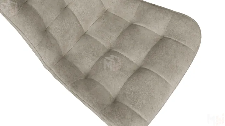 Стул BOSTON  Белый муар, Велюр V005 светло-бежевый