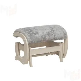 Пуф-маятник Leset Универсальный (Слоновая кость/Crash LUX 13 (серый))