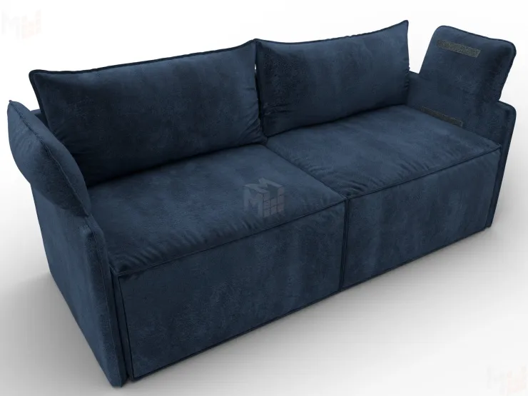 Диван прямой модульный Лига-106 ( TOWER 13 синий )