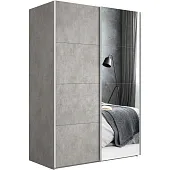 Шкаф-купе Эста 2-х дверный Медиум (4 ЛДСП / 4 Зеркала) 180 см.