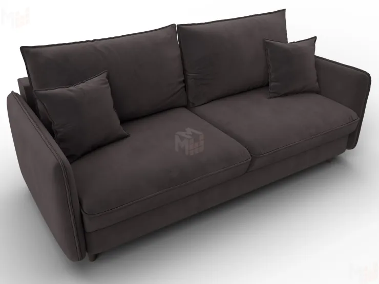 Диван прямой Лига-064 НПБ ( SEVEN 727 коричневый )