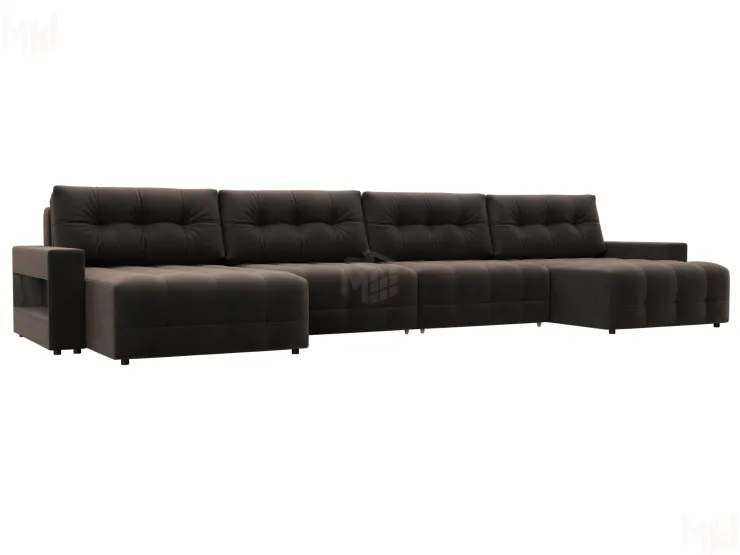 Диван П-образный с полками Лига-053 НПБ Лонг