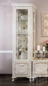 Витрина Патрисия 1-ств крем корень глянец Витрина Патрисия 1-ств крем корень глянец