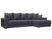 Диван угловой с декором и полкой Лига-050 НПБ