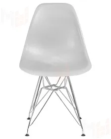 Стул обеденный DOBRIN DSR (ножки хром, цвет светло-серый (GR-01))