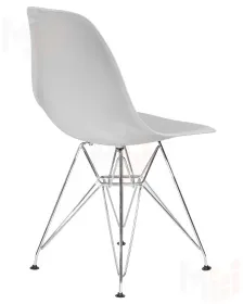 Стул обеденный DOBRIN DSR (ножки хром, цвет светло-серый (GR-01))