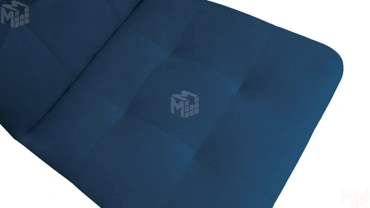 Стул Аспен К1С Белый матовый, Велюр Confetti Blue