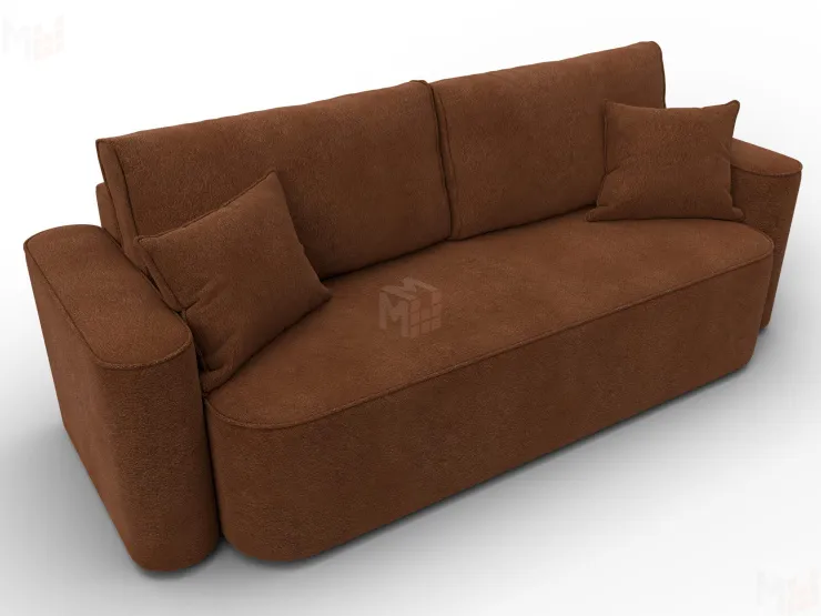 Диван прямой Лига-118 НПБ ( LAIM 14 терракотовый )