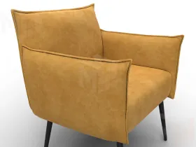 Кресло Лига-083 ( велюр BRUT 10 желтый )