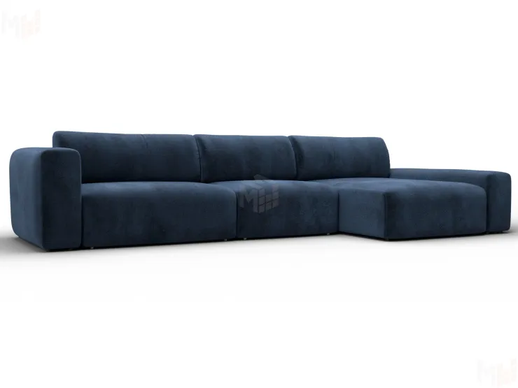 Диван угловой Лига-066 НПБ Лонг угол правый ( TOWER 13 синий )