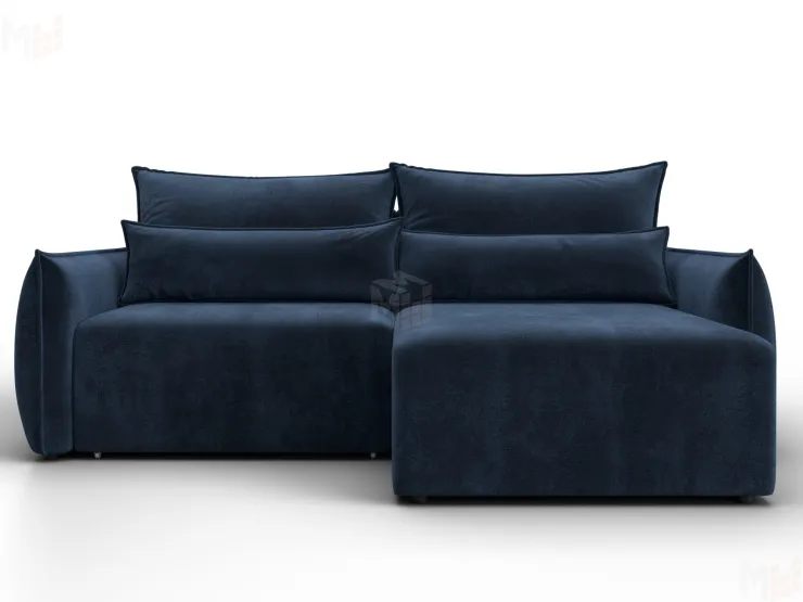 Диван угловой Лига-051 НПБ угол универсальный ( TOWER 13 синий )