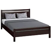 Кровать из массива Вероника-1 (140*200) орех темный