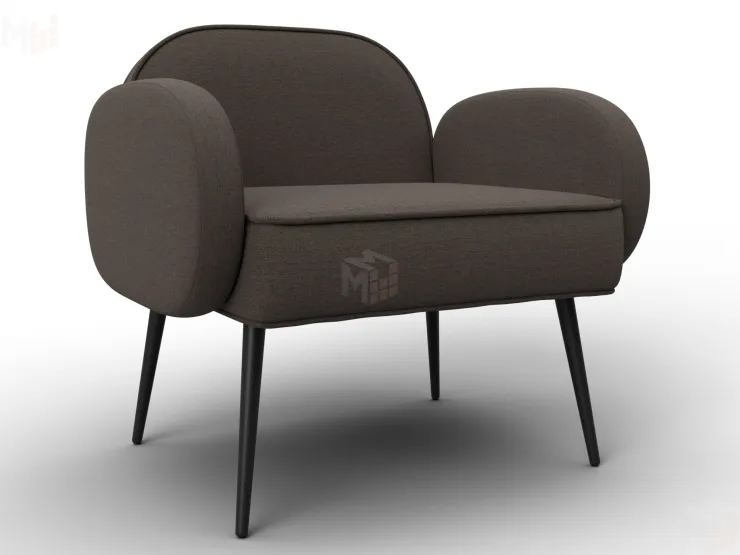 Кресло Лига-086 ( рогожка Амур 05 коричневый )