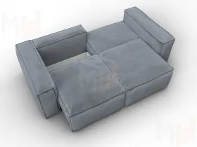 Диван прямой Лига-081 НПБ ( TOWER 10 серый )