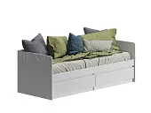 Детская кровать Челси 0,8 белый/белый глянец Детская кровать Челси 0,8 белый/белый глянец