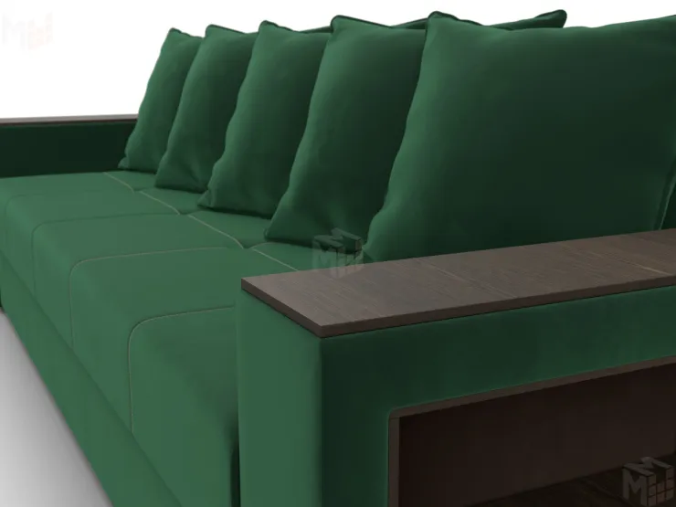 Диван прямой Дубай Лайт ( Зеленый )