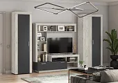 Гостиная Ангара набор (крафт белый/графит)
