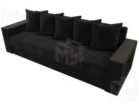 Диван прямой Дубай Лайт ( Черный;Черный )