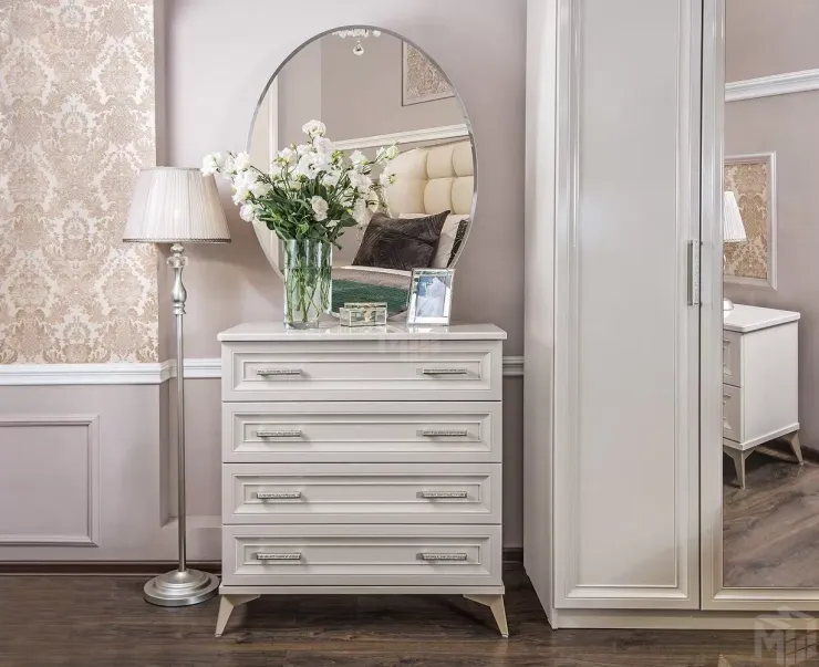 Комод Нонна 4 ящика мокко глянец