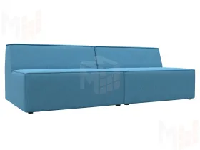 Диван прямой модульный Монс ( Амур голубой )