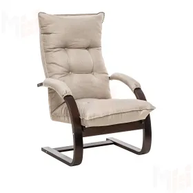 Кресло-трансформер Leset Монако (Орех текстура/Malmo 05 (бежевый))