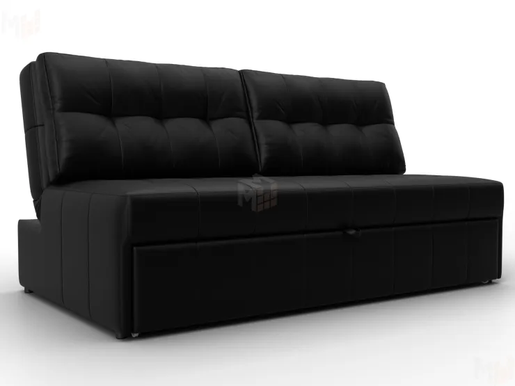 Диван прямой Лига-107 (160) ( GRIFON 18 черный )