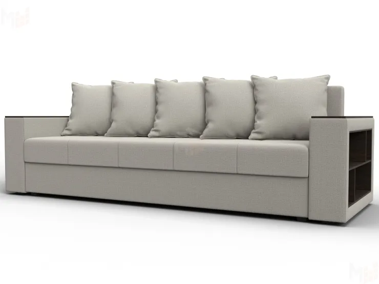 Диван прямой Дубай Лайт ( Амур 02 бежевый )