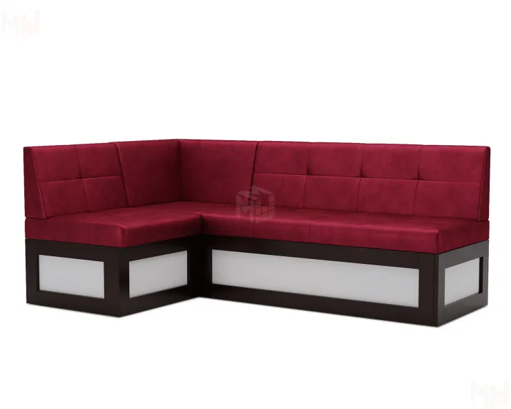 Нотис Левый угол (Бархат красный STAR VELVET 3 DARK RED) 187х82х112 см