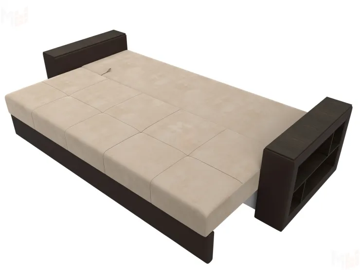 Диван прямой Дубай Лайт ( Бежевый\Коричневый )