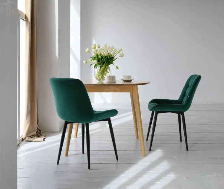 Стул Президент зеленый велюр