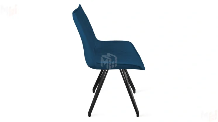 Стул Фэнди К4 Черный муар, Велюр Confetti Blue