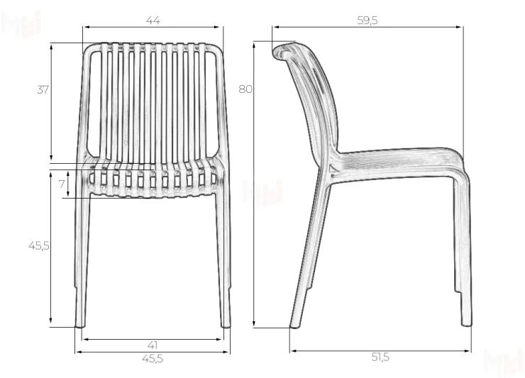 Стул обеденный DOBRIN WALTER (бежевый)