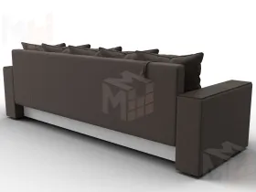 Диван прямой Дубай Лайт ( Амур 05 коричневый )