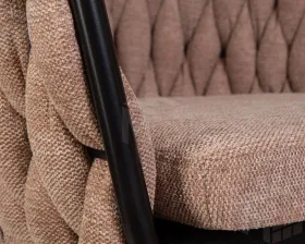 Стул обеденный DOBRIN MATILDA (коричневая ткань (LAR 275-3))