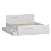 Кровать Сириус 140*200 с ящиками белая Кровать Сириус 140*200 с ящиками белая
