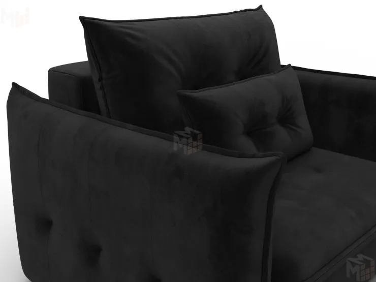 Кресло Лига-100 НПБ ( SEVEN 35 черный )