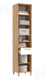 Пенал открытый Ирис Браш Вайт/Дуб Крафт