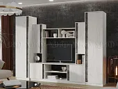 Гостиная Атлантида-5, крафт белый/бетон