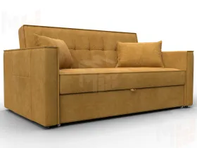 Диван прямой Лига-104 (140) ( BRUT 10 желтый )