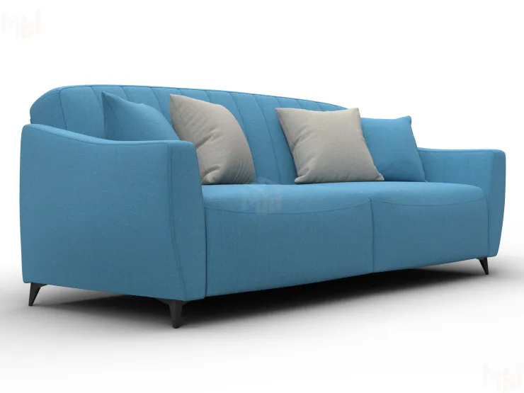 Диван-книжка Лига-095 НПБ ( Амур 10 голубой )