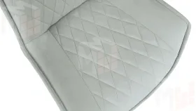 Стул Фэнди К3 Белый матовый, Велюр Confetti Silver