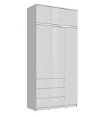 Шкаф Челси 1200 с антресолью, белый