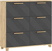  Ирис Обувница (1000) (Браш Графит, Дуб Крафт)