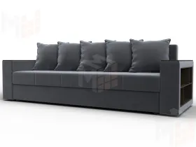 Диван прямой Дубай Лайт ( SEVEN 17 серый )