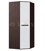 Шкаф Ким угловой (венге/белый глянец)