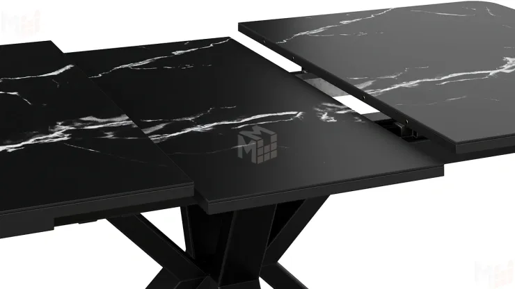 Стол обеденный Хэмптон Тип 1 черный мрамор