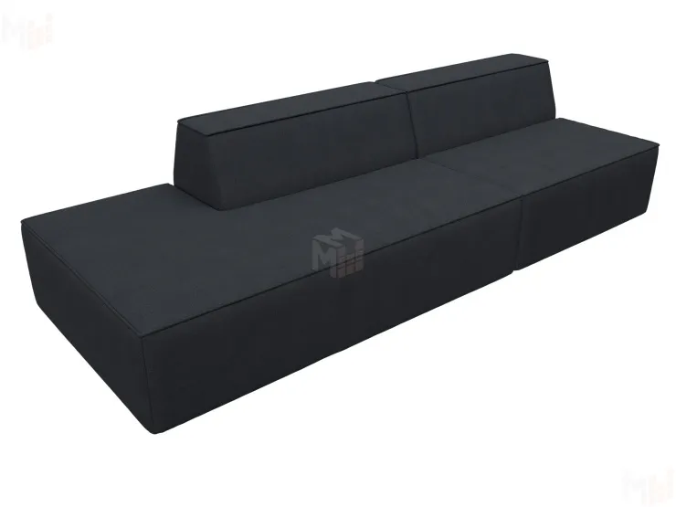 Диван прямой модульный Монс Модерн левый ( JOLY 16 темно-серый )