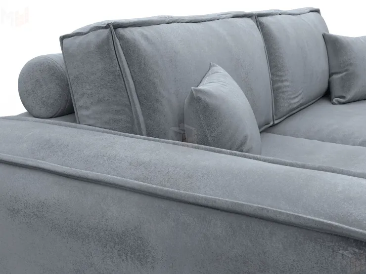 Диван прямой Лига-081 НПБ ( TOWER 10 серый )