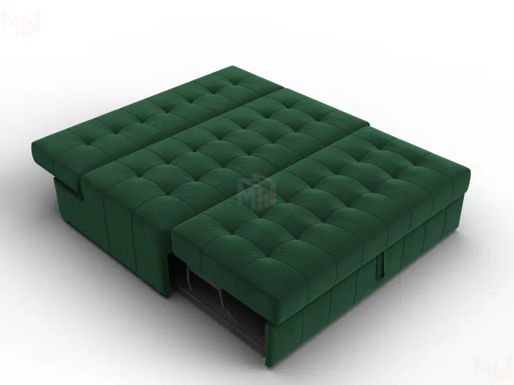 Диван прямой Лига-107 (140) ( SEVEN 626 зеленый )