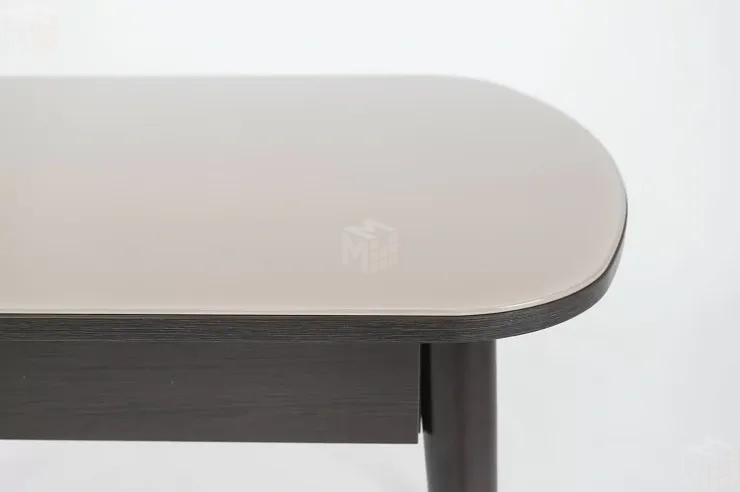 Стол раскладной Хоста с цилиндрическими опорами Капучино